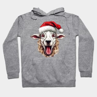 Funny Christmas Sheep Face Hoodie